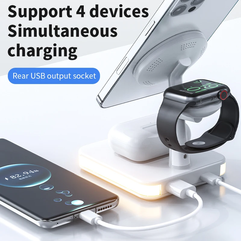 3 in 1 Wireless Chargers Stand - مراجعة Smartwatch Ac وسعره