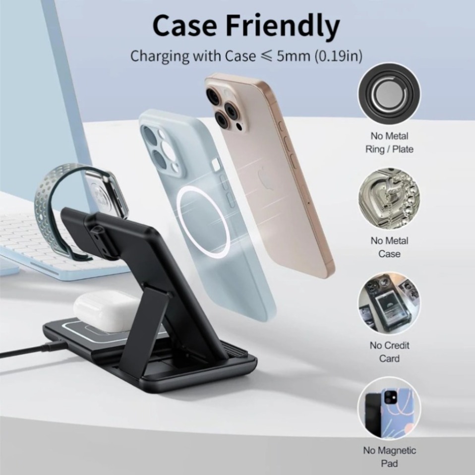 Night LED Light 3 In 1 Wireles - مراجعة Smartwatch Ac وسعره