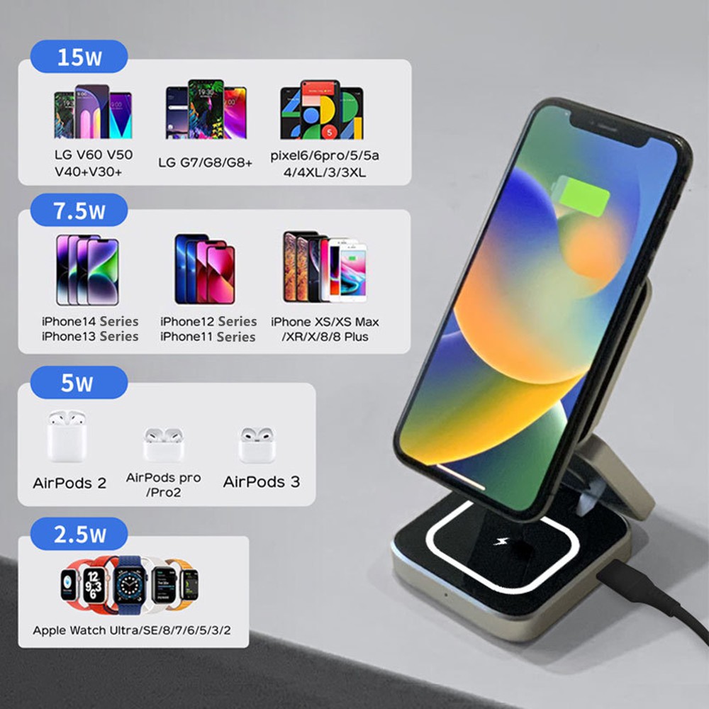 Foldable Magnetic Wireless Cha - مراجعة Smartwatch Ac وسعره