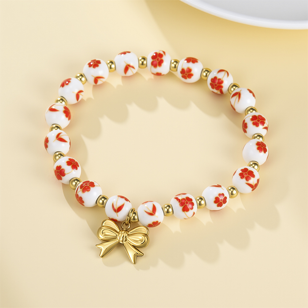 Colorful Ceramic Bead Bracelet - مراجعة Ceramic Link Bracelet وسعره
