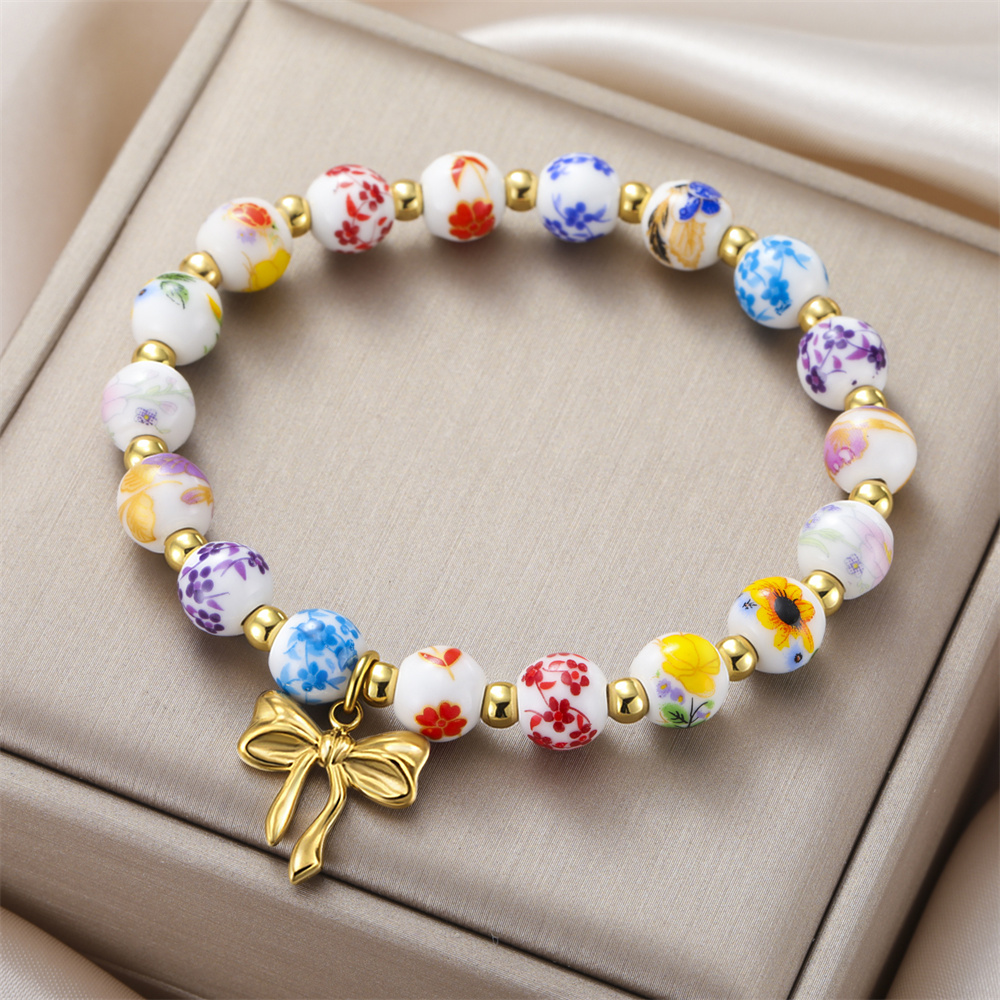 Colorful Ceramic Bead Bracelet - مراجعة Ceramic Link Bracelet وسعره