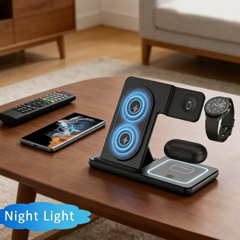 3 In 1 Foldable Wireless Charg - مراجعة Smartwatch Ac وسعره
