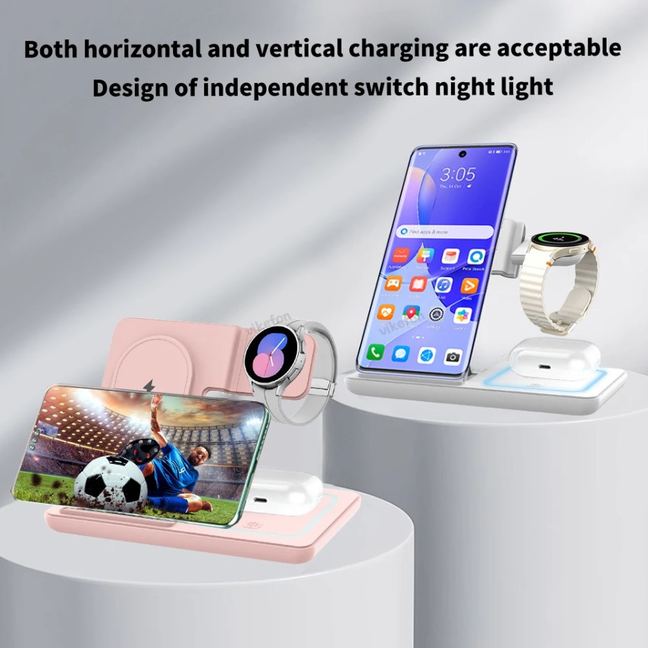 3 In 1 Foldable Wireless Charg - مراجعة Smartwatch Ac وسعره