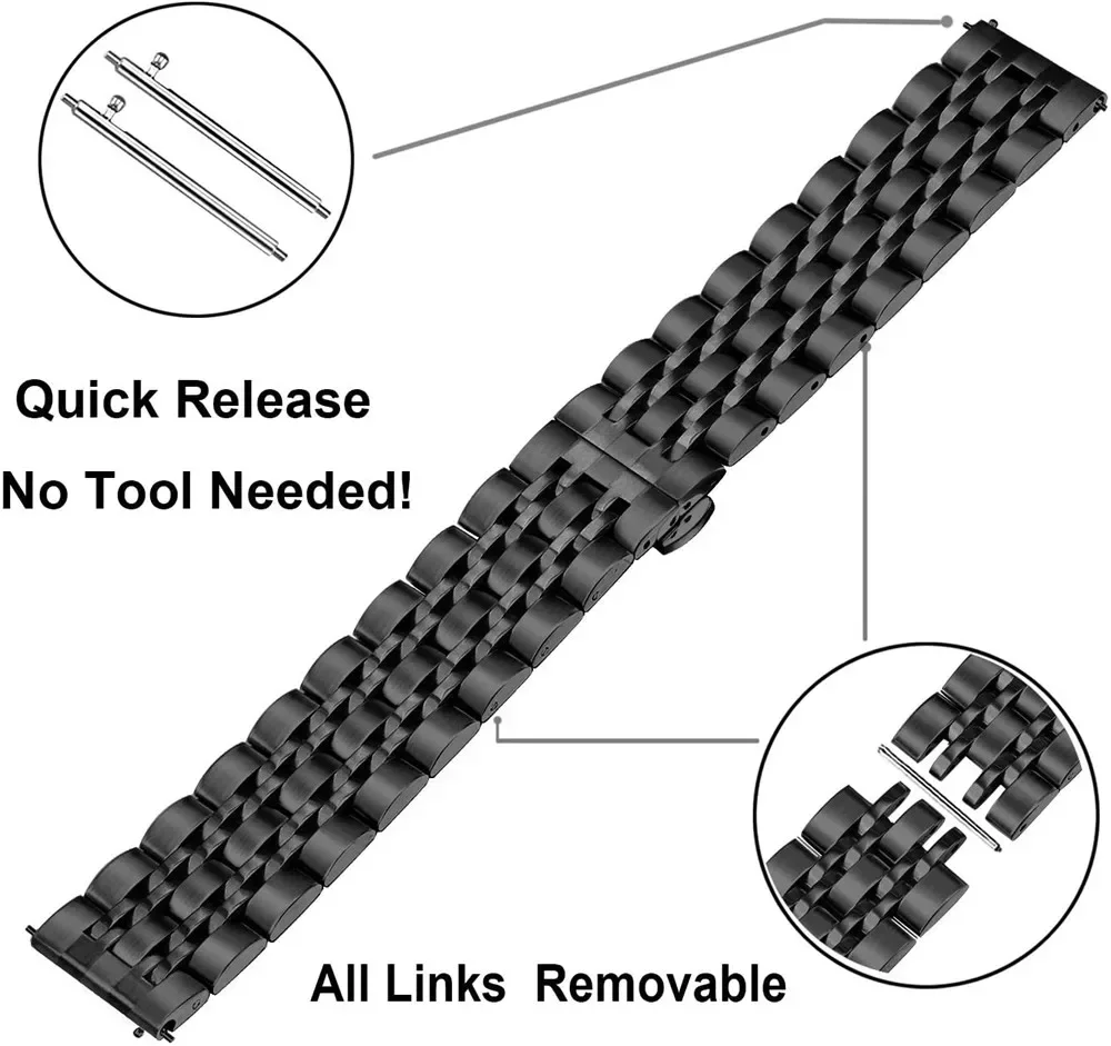 Metal Bracelet Strap For Xiaom - مراجعة Xiaomi Smartwatch S3 Accessories وسعره
