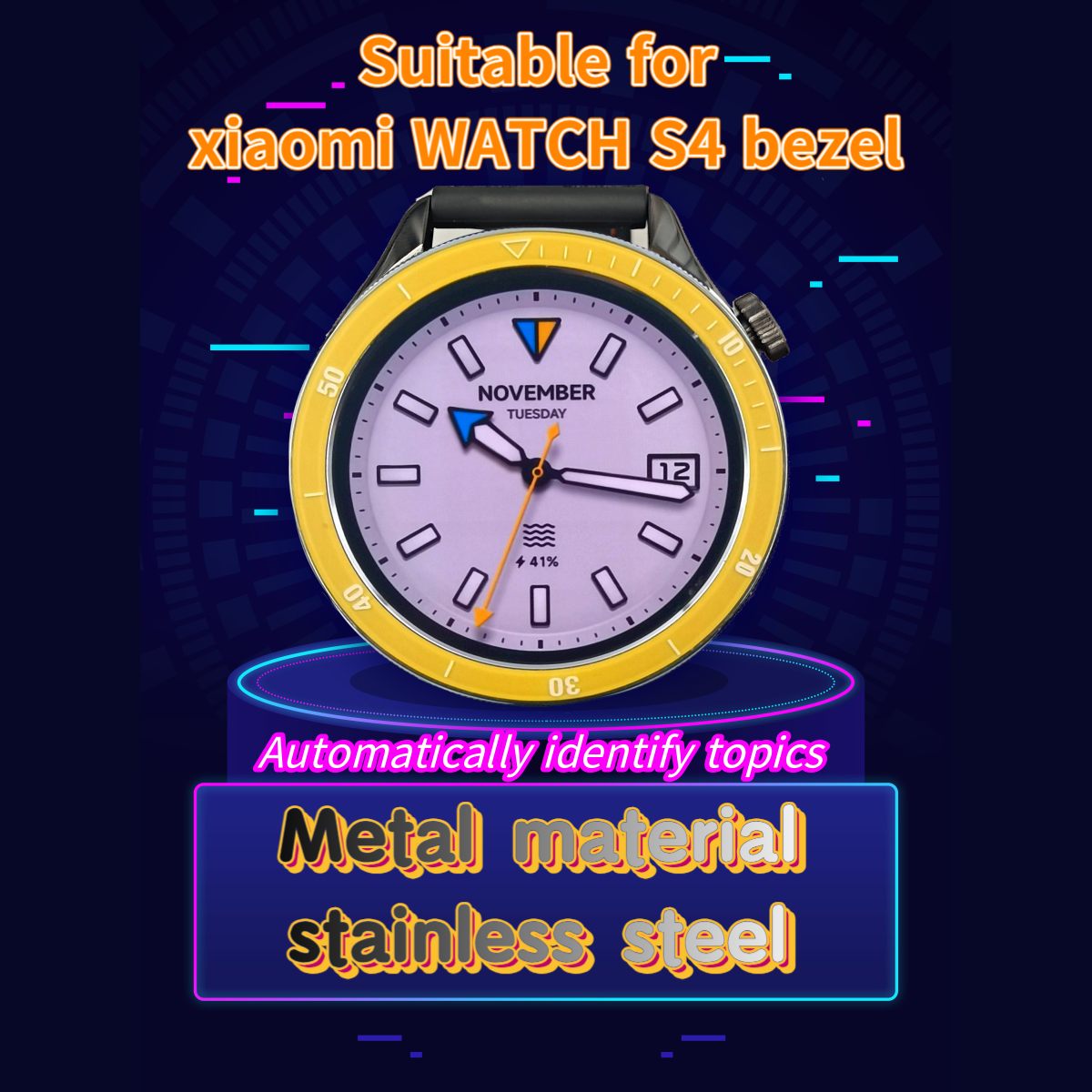Suitable For Watch S4 Bezel Or - مراجعة Xiaomi Smartwatch S3 Accessories وسعره