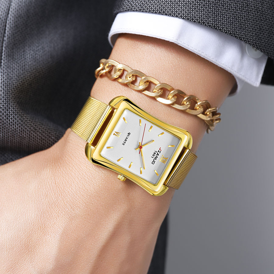 2024 New Trendy Men's Square W - مراجعة Stainless Mesh Band وسعره