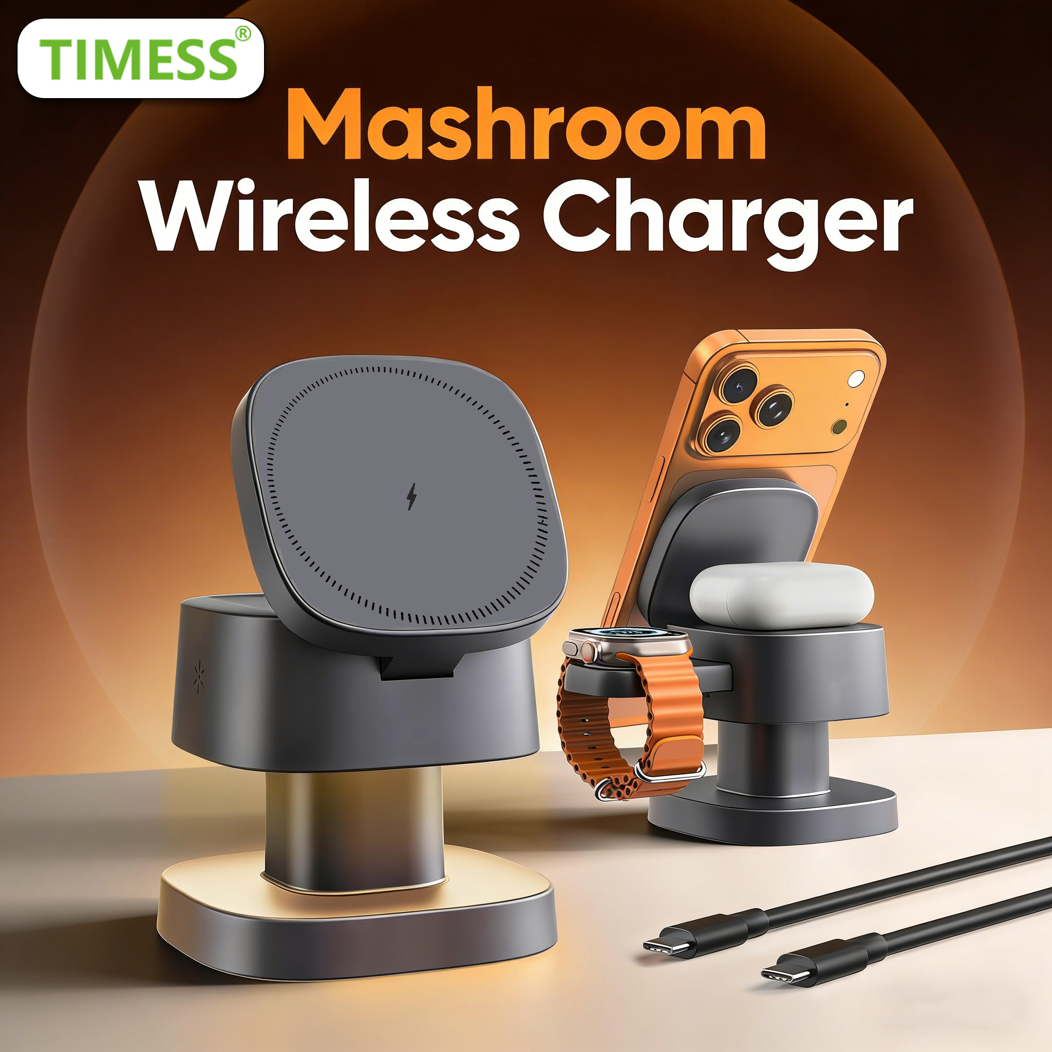 TIMESS Night Light Mashroom Wi - مراجعة Smartwatch Ac وسعره