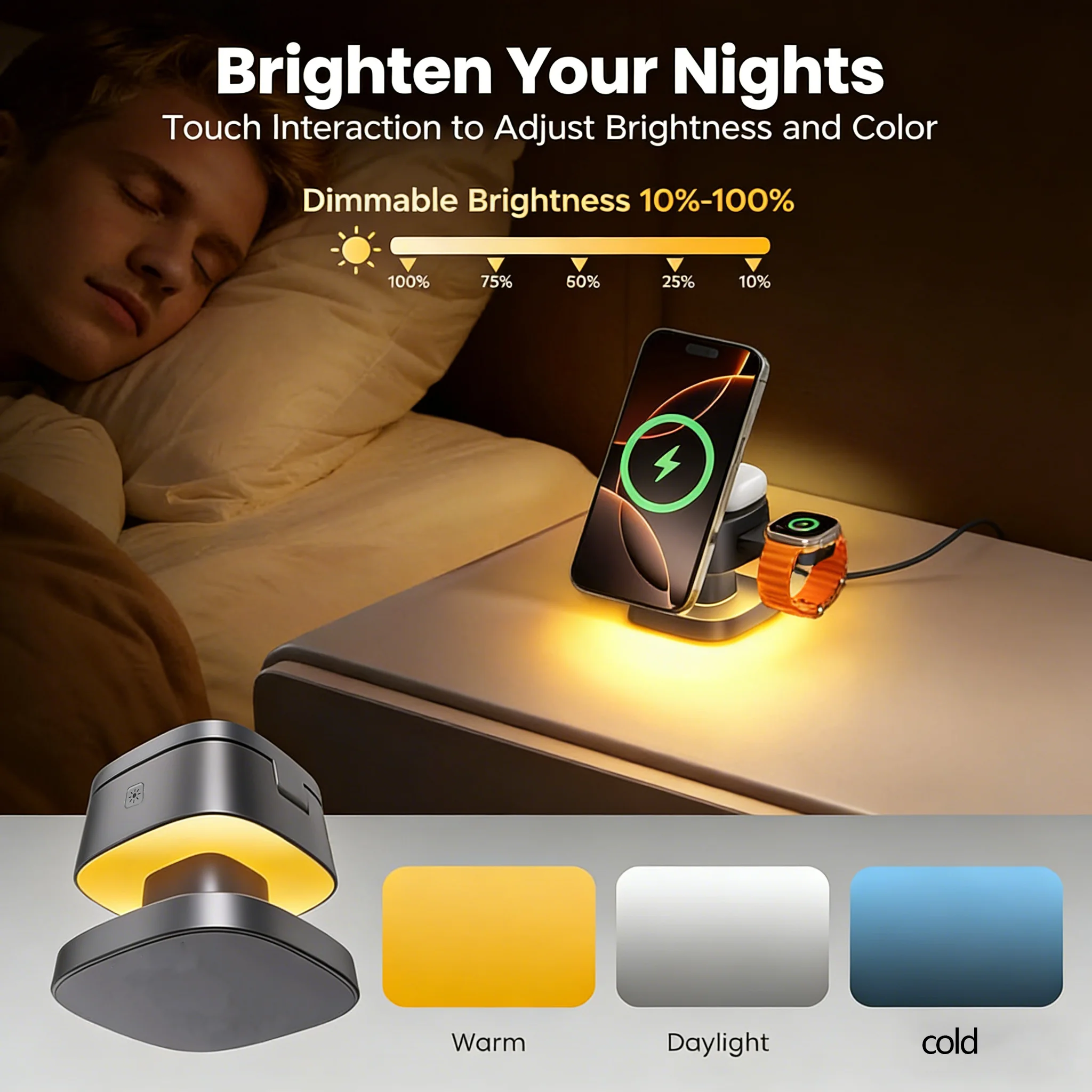 TIMESS Night Light Mashroom Wi - مراجعة Smartwatch Ac وسعره