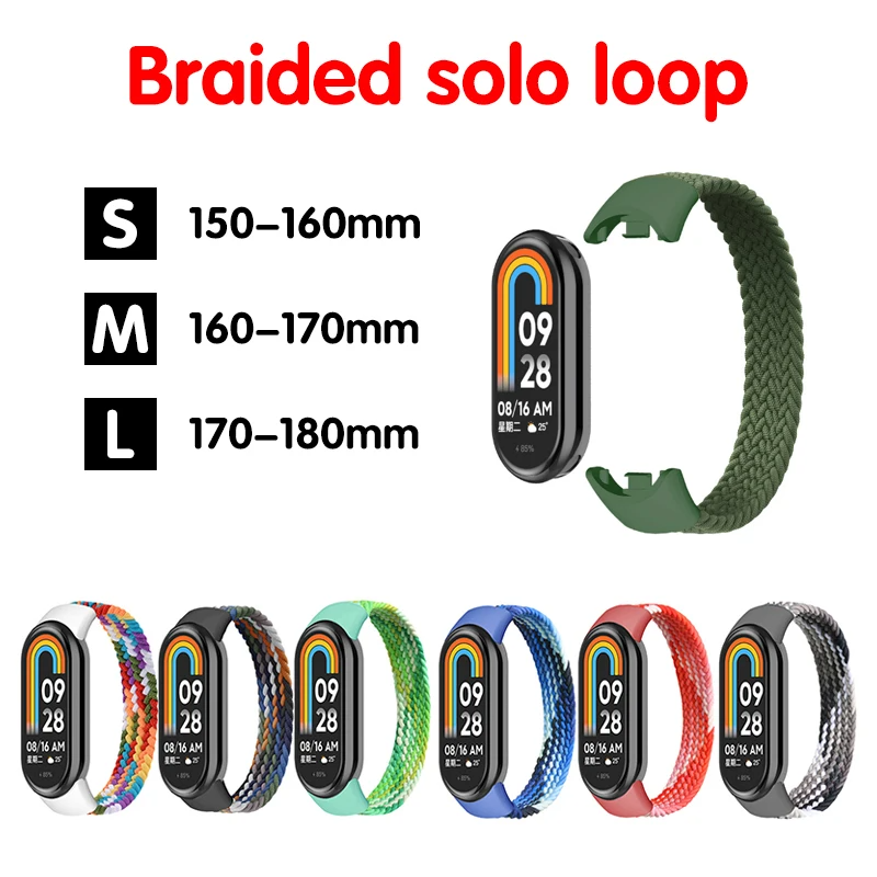 Strap for Mi band 7 8 6 5 Nylo - مراجعة Solo Loop Strap وسعره