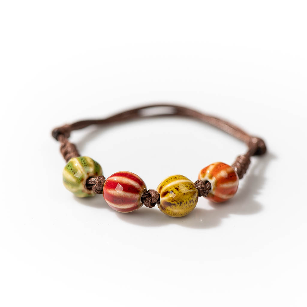 Handmade Ceramic Retro Style B - مراجعة Ceramic Link Bracelet وسعره
