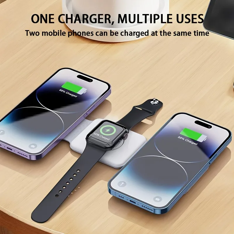 3 in 1 Portable Magnetic Wirel - مراجعة Smartwatch Ac وسعره